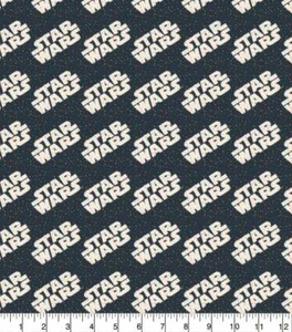 Tela de cuarto grueso de algodón con licencia logotipo de Star Wars para hombre niños niños costura de tela - Imagen 1 de 1