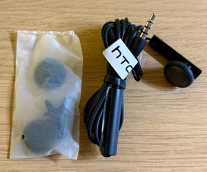 ORIGINAL HTC ONE M8 STEREO FLAT CABLE HEADSET - Picture 1 of 3