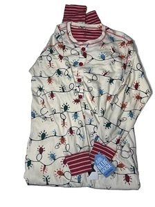 Little Blue House By Hatley Damen Schlafanzug Einteiler Mehrfarbig Weihnachten M - Bild 1 von 6