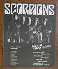Scorpions Billboard Magazine Print Ad Love At First Sting Dieter Dierks