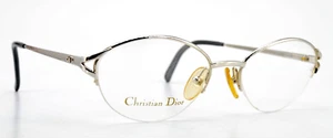 Christian Dior Vintage Glasses Frame Mod CD 2979 70B Silver Metal half Rim Oval - Picture 1 of 10