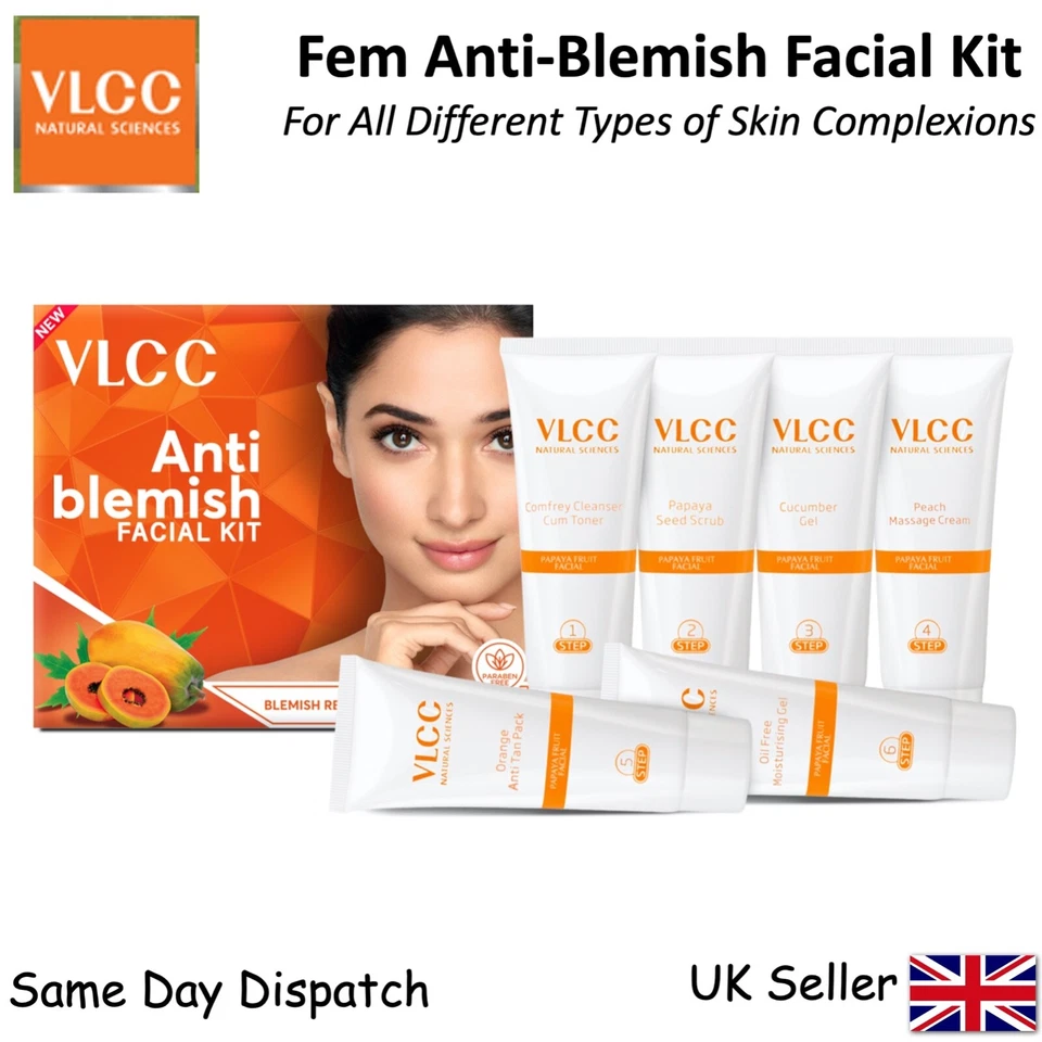 VLCC Anti Blemish Facial Kit - 6 steps - For Healthy  & Fairer Complexion- 60g - Image 1 of 1