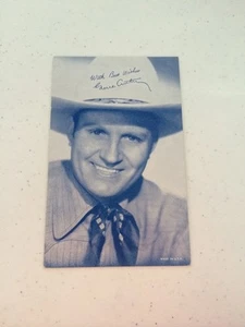 1940er Vintage Ausstellung Arcade Karte Gene Autry - Bild 1 von 2