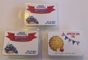 Duftwachs Melts - 3er Set ölige Mischungen neue Fruchtdüfte Apfelkuchen Heidelbeere - Bild 1 von 2