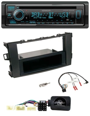 Kenwood Lenkrad Bluetooth DAB USB CD Autoradio für Toyota Auris 2007-2011 schwar - Bild 1 von 4