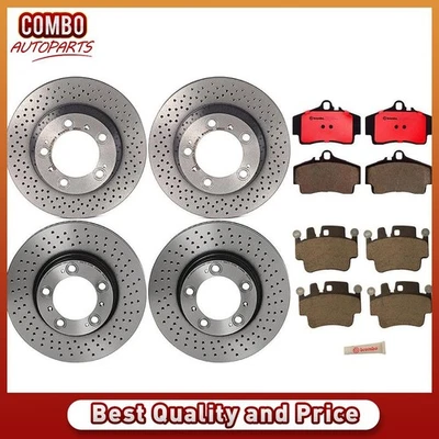 Juego de pastillas de freno de disco delanteras traseras rotor de freno de disco para Porsche Boxster 2000-2004 Foto 1 de 4