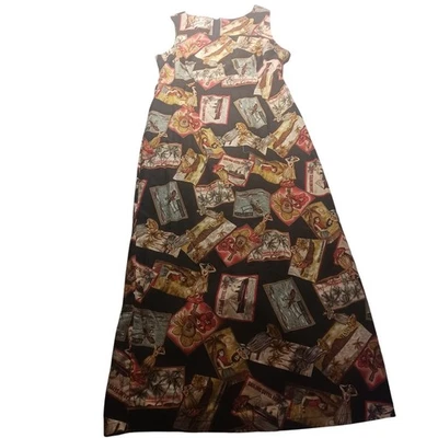 Hilo Hattie Hawaiian Maxi Dress NWT Sz 12 Island Postcard Print Resort Island - Image 1 of 4