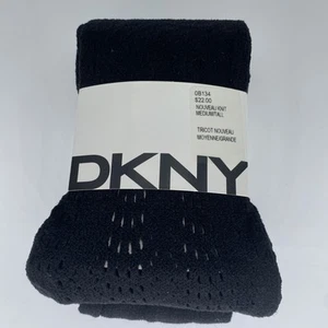 NWT DKNY 0B134 Nouveau Knit Black Medium / Tall - Picture 1 of 2