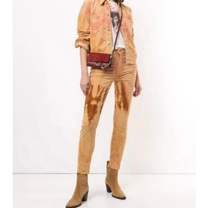 Mother Neu mit Etikett $ 228 hoch taillierter Looker Batik Cord in Hopscotch Größe 24 - Bild 1 von 18