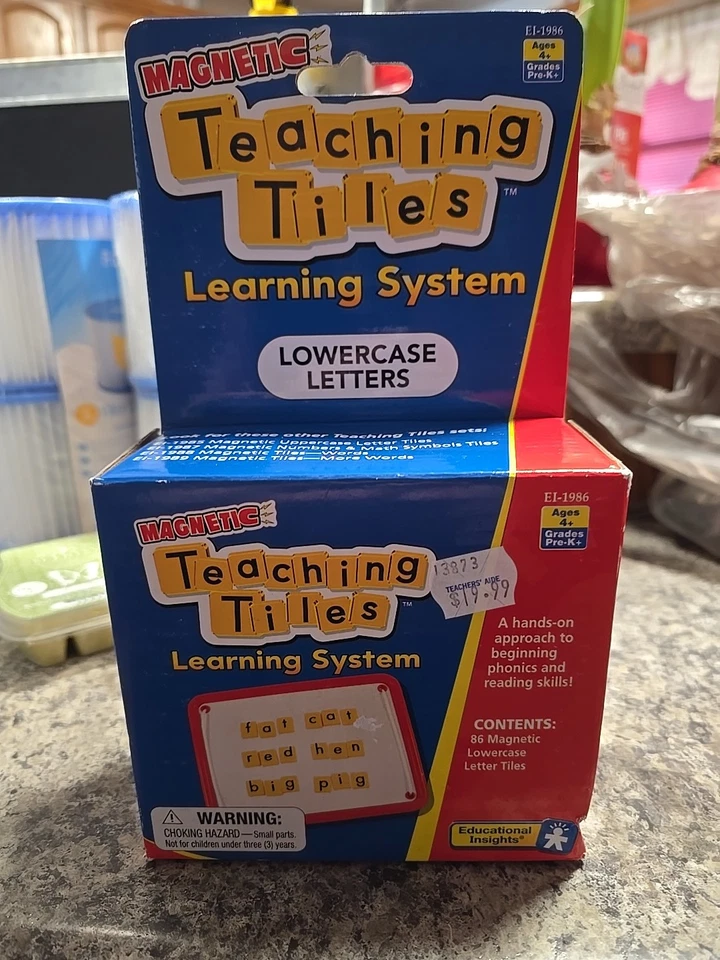 Educational Insights Magnetic Teaching Tiles Lowercase Letters - Image 1 of 1