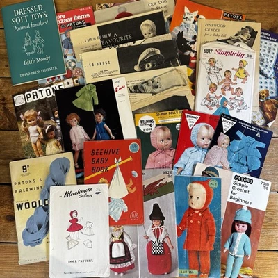 Vintage Doll’s Clothes Patterns Assorted As Found - Image 1 of 4