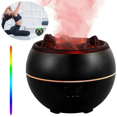Aroma Diffuser Mit 3D Flammen Effekt Luftbefeuchter Diffusor Für ätherische Öle - Bild 1 von 4