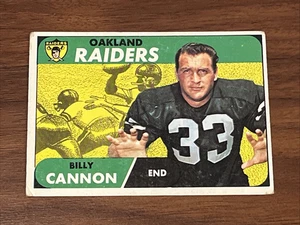 1968 Topps Football Billy Cannon #37 Oakland Raiders - Bild 1 von 2