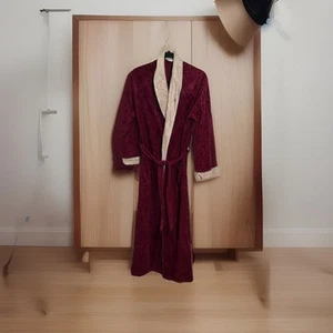 CHRISTIAN DIOR Monsieur Peluche Vintage Años 70’s Bata de Terry Talla Única Beige Granate C1 - Imagen 1 de 12