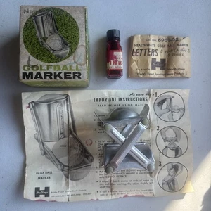 Vintage Pro Golfball Marker mit Gravur HEALTHWAYS Hollywood Box - Bild 1 von 5