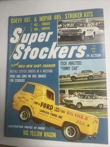 Super Stockers in Action Magazine Dec 1965 Strickler Funny Car Dart Charger FORD - Picture 1 of 12