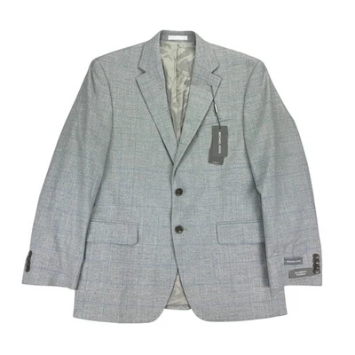 Abrigo deportivo Michael Kors para hombre calce clásico ventana elástico gris 38S Foto 1 de 4
