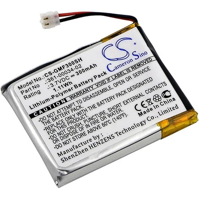CAMERON SINO Battery for Garmin Fenix 3 HR 361-00034-02 Smartwatch CS-GMF300SH 3.7v 300mAh