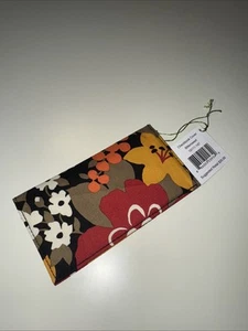 Vera Bradley Vibrant Black Checkbook Cover RETIRED new NWT - Picture 1 of 5