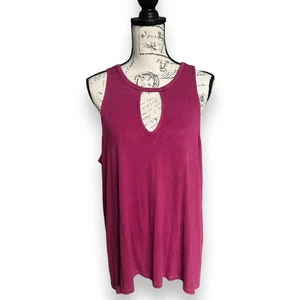 Nueva camiseta sin mangas tórrida súper suave tejida cuello cerradura rosa acanalada elástica swing 0 - Imagen 1 de 7