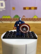 LEGO Marvel Super Heroes Captain America- dark blue suit minifigure 6865 No Head