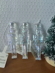 Target Bullseye Playground Christmas 2024 Set 3 Nutcracker Iridescent OrnamentsT - Picture 1 of 5