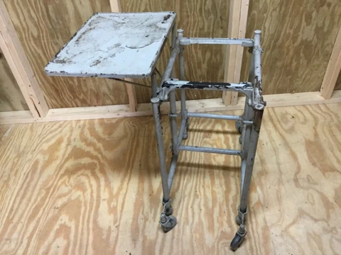 Vintage Metal Industrial Typewriter Typing Stand Desk Cover