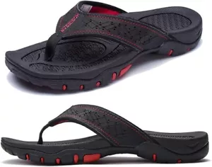 Sandalias de tanga Dusky Shark para hombre chanclas de playa para interiores y exteriores - Imagen 1 de 55