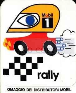 ADESIVO VINTAGE - MOBIL 1 - RALLY - OMAGGIO DEI DISTRIBUTORI MOBIL C9-1254 - Foto 1 di 2