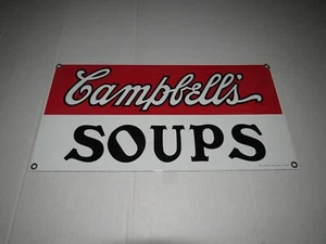 Vintage Ande Rooney Campbells Soup Porcelain Enameled Advertising Sign - Picture 1 of 6