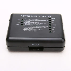 PC Power Supply Tester with 20/24 Pin SATA  HDD Connectors