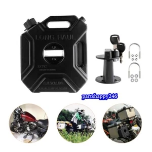Spare Side Oil Tank Fuel For Honda Ct125 Motorcycle Can Petrol Gas 5L Black - Bild 1 von 6