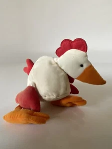 jellycat black and white dingly dangly Cockerel Bird Soft Plush Toy - Picture 1 of 2