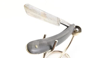 Antik gerader Rasierer Keen Kutter von Simmons Hdwe 5/8 Gold Schild auf Klinge - Bild 1 von 9