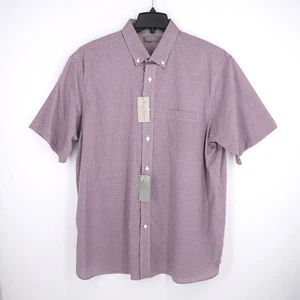 Daniel Cremieux Signature Men's Short Sleeve Shirt XL Purple White NWT $85 - Picture 1 of 12