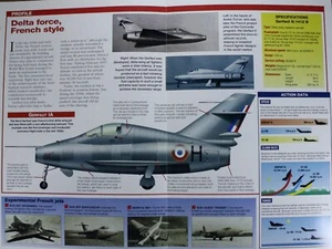 Nord Gerfaut Picture Brochure Pamphlet Out of Print Aircraft Info Sheet - Imagen 1 de 1