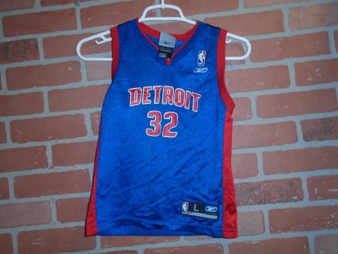 DETROIT PISTONS VINTAGE RICHARD HAMILTON JERSEY BOYS LARGE SIZE 7 Cover