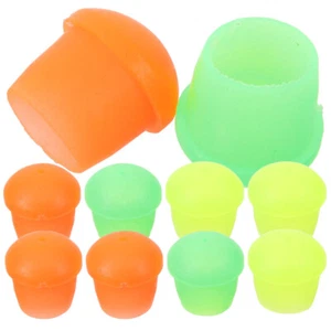 10 Pcs Fishing Rod Back Blocking Protective Cover Silicone Pole Caps - Bild 1 von 12