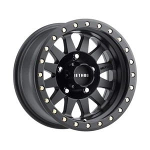 Method MR304 Double Standard 15x8 -24mm Offset 5x4.5 83mm CB Matte Black Wheel - - Picture 1 of 1