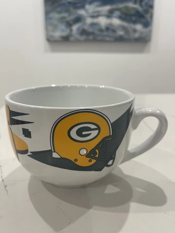 NFL Official Licensed Green Bay Packers Logo Jumbo Coffee Mug Cup Soup Cover