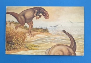 Utah UT Vernal Field House Natural History Dinosaurs Ernest Unterman Postcard - Picture 1 of 2