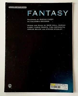 Fantasy Mariah Carey 1995 Vintage Sheet Music Piano Guitar Pop Soft Rock R&B - Image 1 of 3