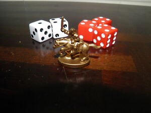 2003 Risk Board Game Replacement Parts Gold General And Dice