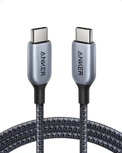 Anker 765 USB C Cable 140W USB 2.0 Fast Charging 6ft Nylon Cord for MacBook Pro - Picture 1 of 6