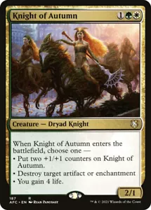 Magic The Gathering Knight of Autumn - Adventures in the Forgotten Realms Commander #187 - Imagen 1 de 1