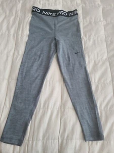 Nike Women's Pro 365 Grey Heather/Black Grey Mid Rise Leggings (CZ9803-084) Sml - Picture 1 of 6