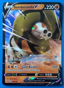 Pokemon Rebel Clash Sandaconda V 108/192 Holo Ultra Rare Pack Fresh - Bild 1 von 2