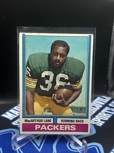 Tarjeta de fútbol americano Topps 1975 Mac Arthur Lane #90 Green Bay Packers en muy buena condición++ - Imagen 1 de 2