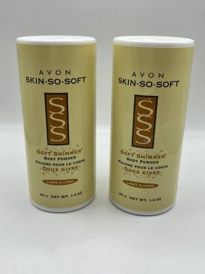 AVON Skin So Soft 2003 ligero y exuberante brillo suave polvo corporal 1,4 OZ lote de 2 NUEVO Foto 1 de 4