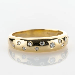 Vintage 14k Gold Ring mit Diamanten - Bild 1 von 6